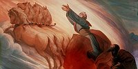 Пророк Илия на колеснице вознесся на небо